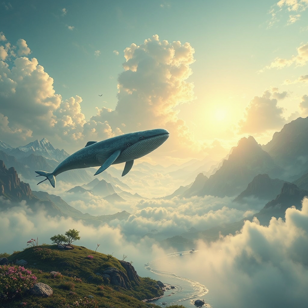 Dreamy landscape with a