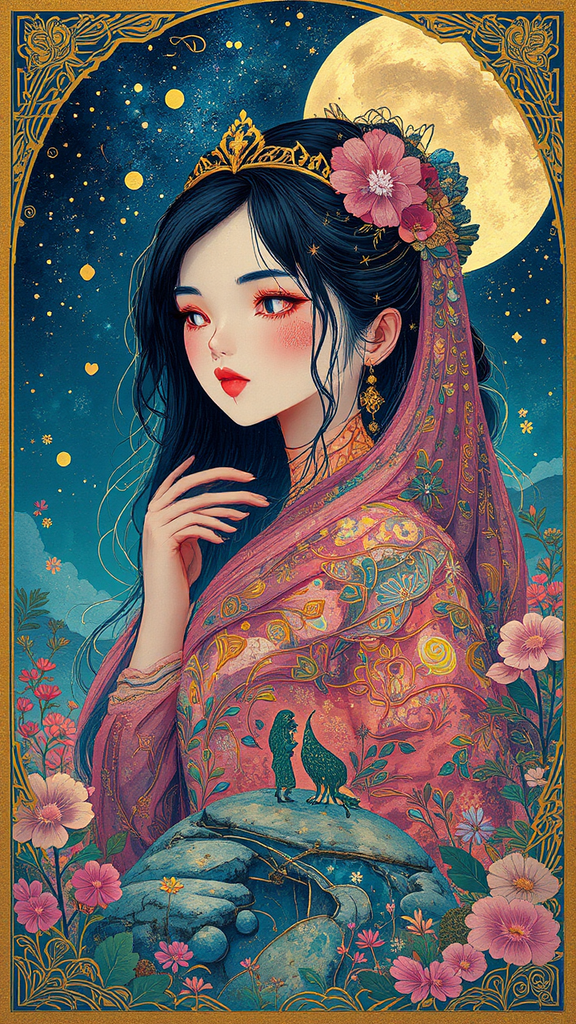 Victorian-inspired artwork with intricate