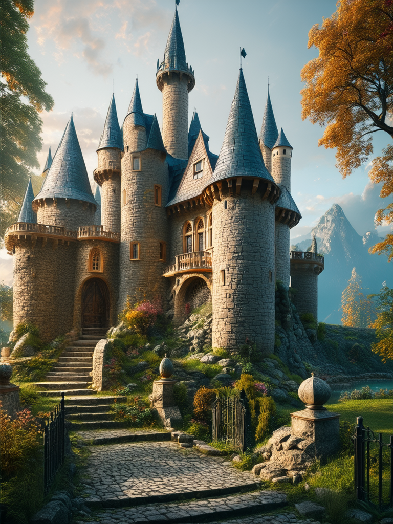 Castle in a dreamy