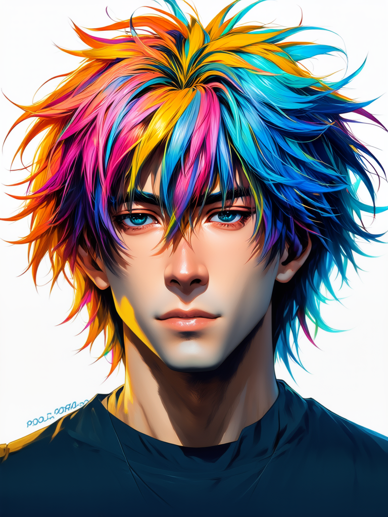 Aesthetic guy with wild