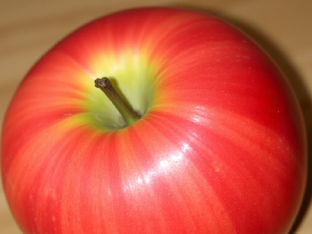 A Red Apple on