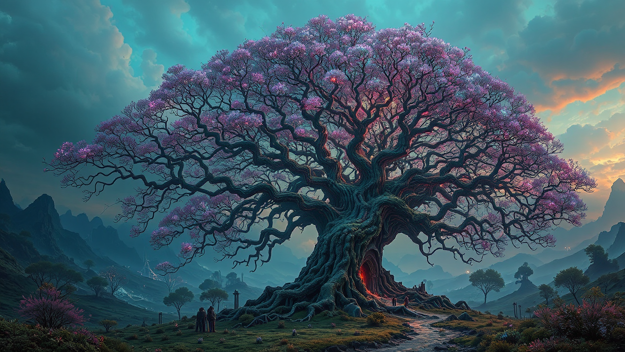 Alien Tree in Cyberpunk