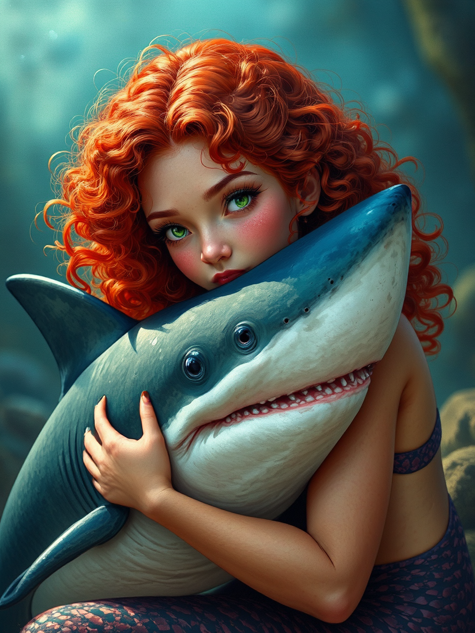 Portrait of a mermaid