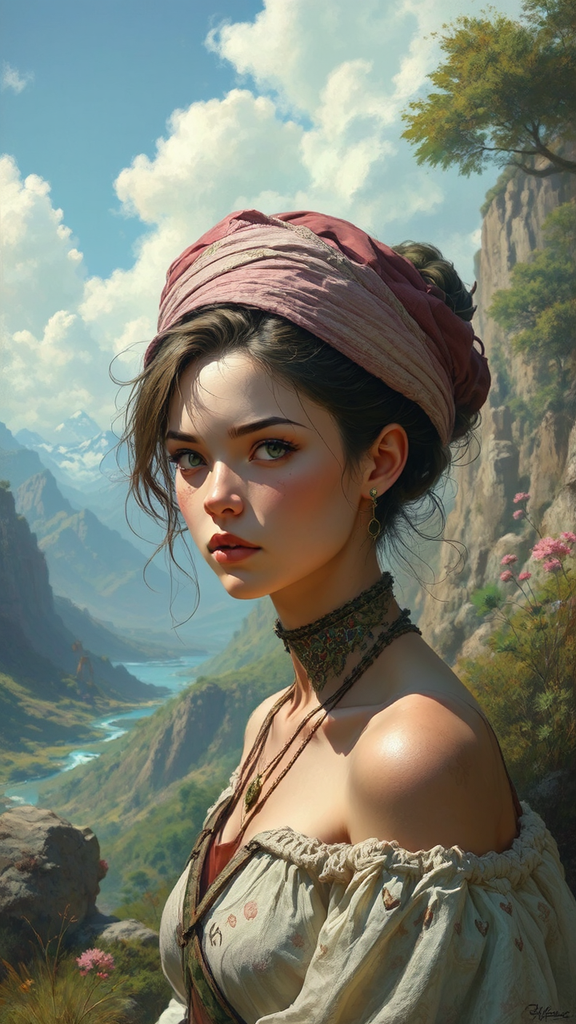 Portrait of a character