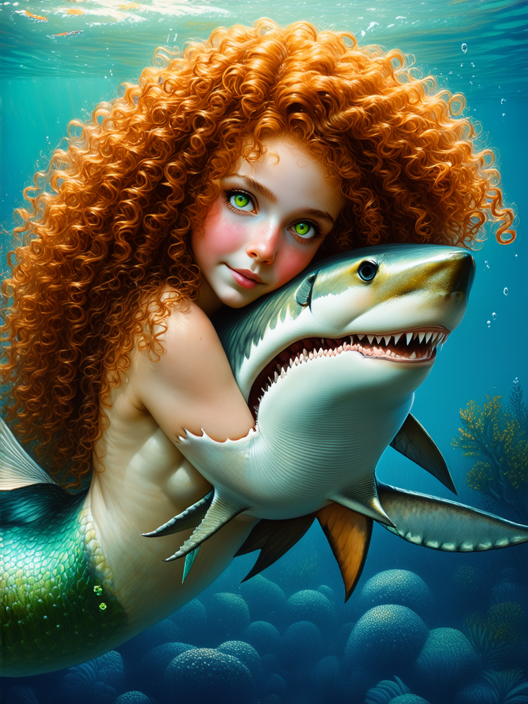 Portrait of a mermaid