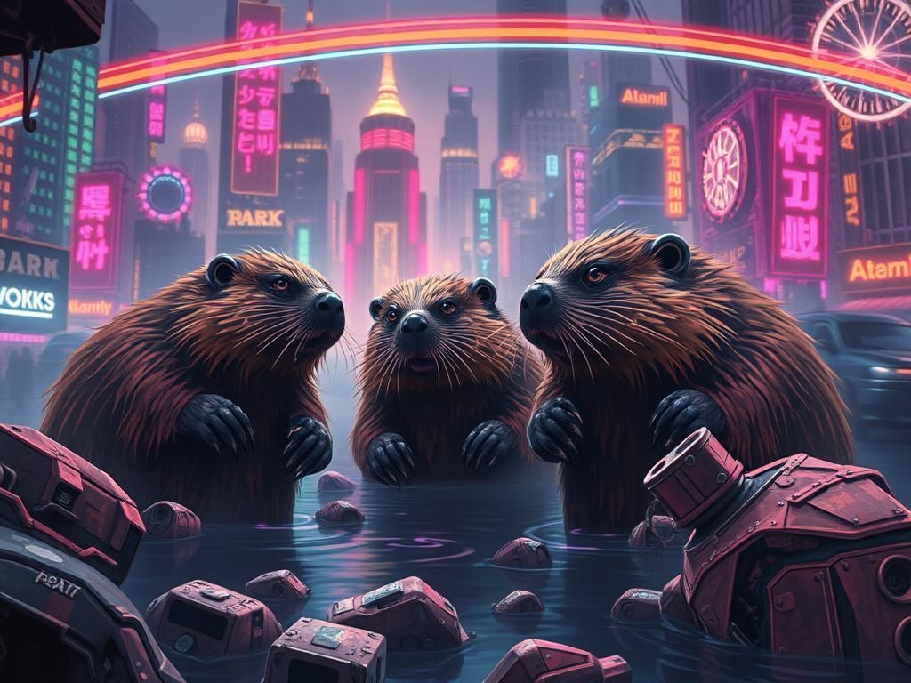 Beavers Build Futuristic City