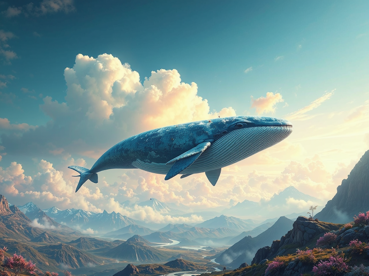 Fantasy landscape with a