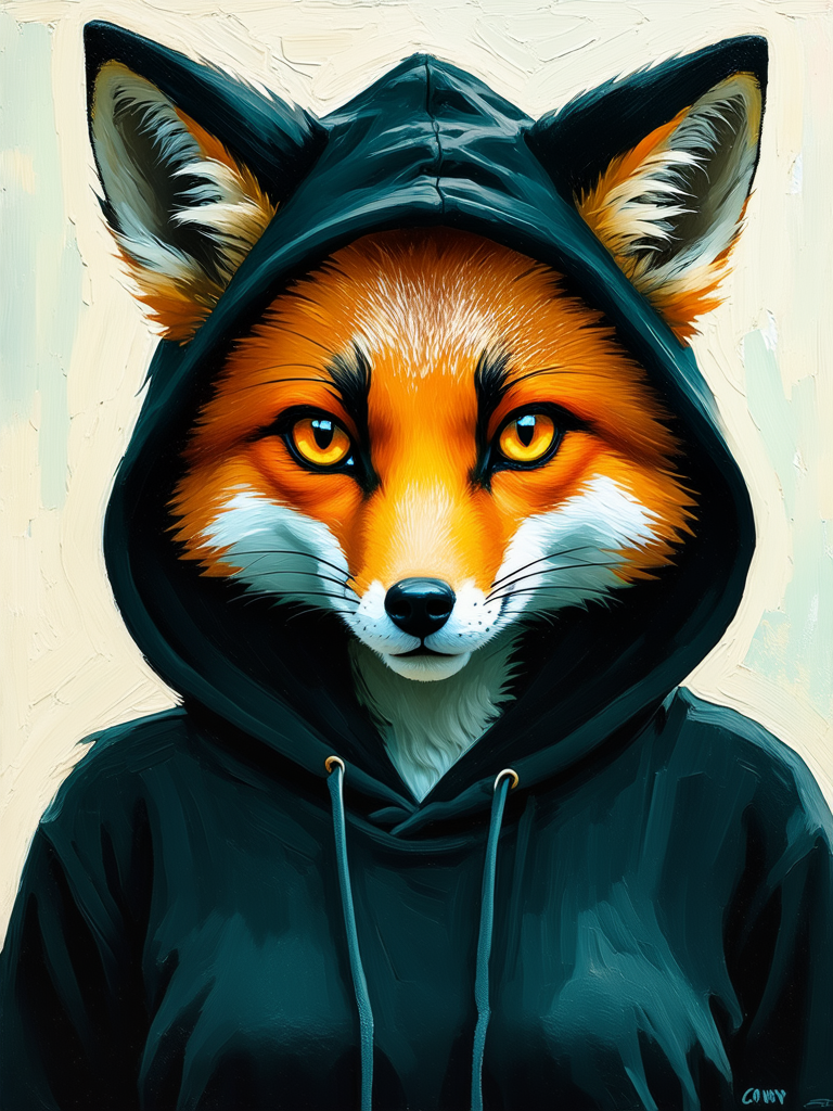 Anthropomorphic female green fox