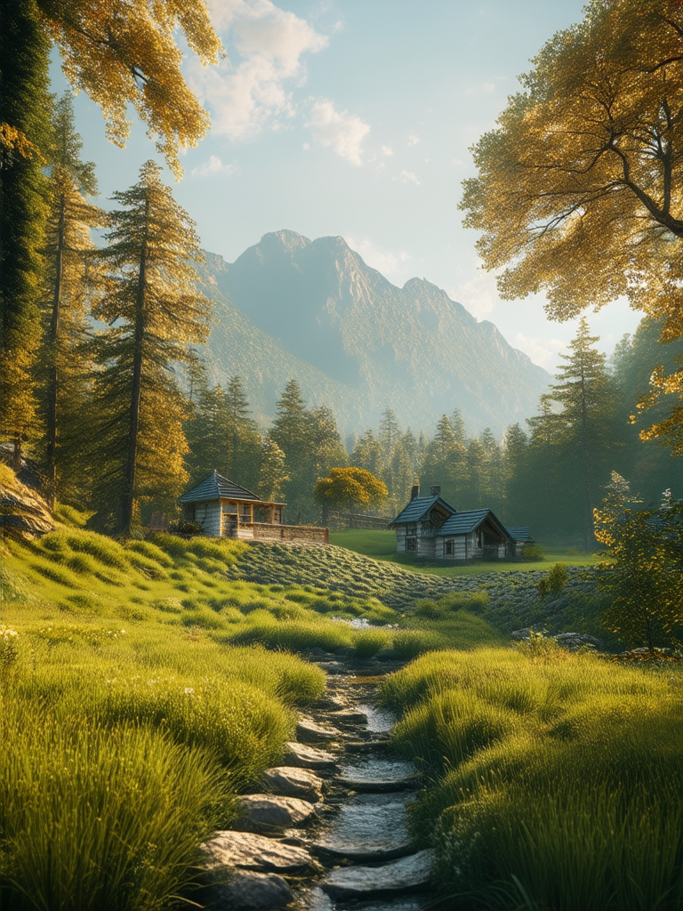 Render of a serene