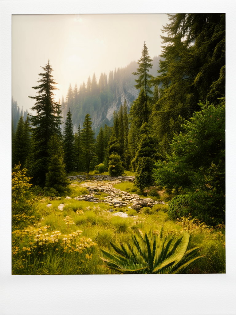 A serene landscape of