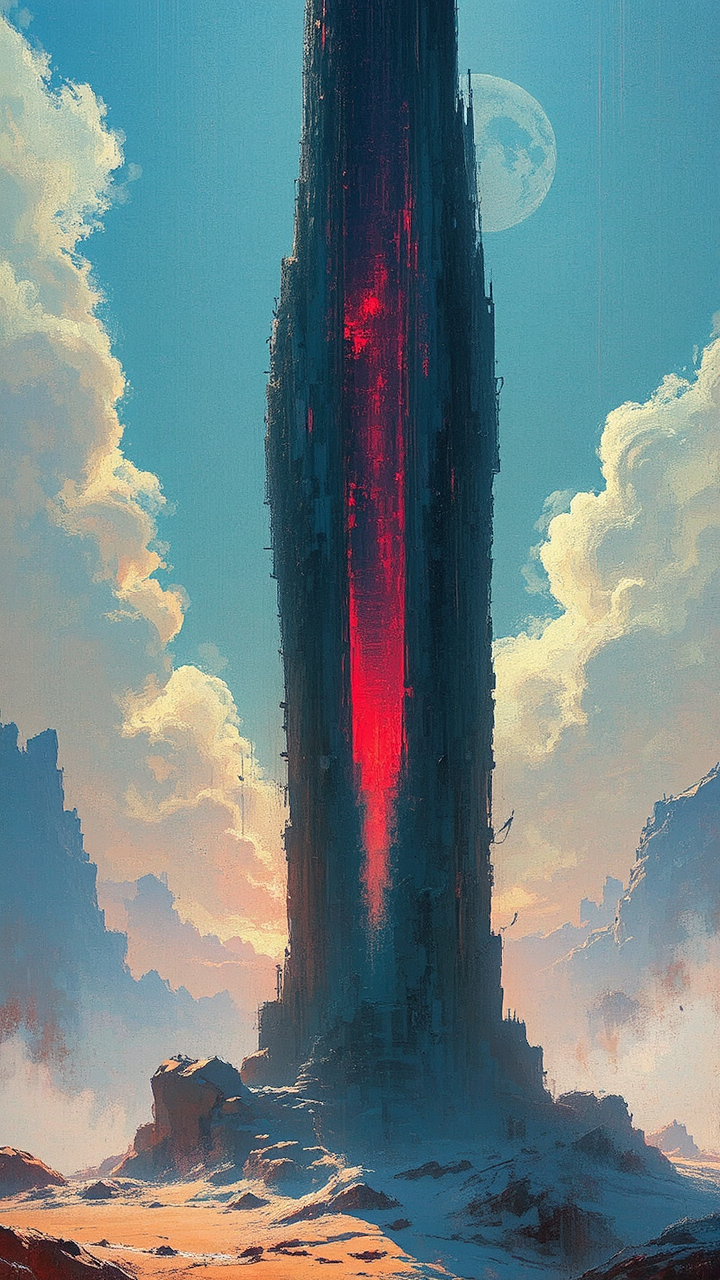 Girl in a futuristic