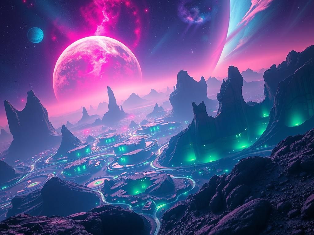 Galactic World in Vibrant