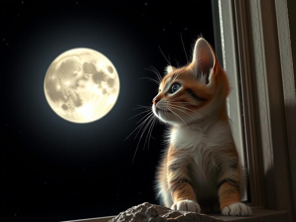 Cat Stares at the