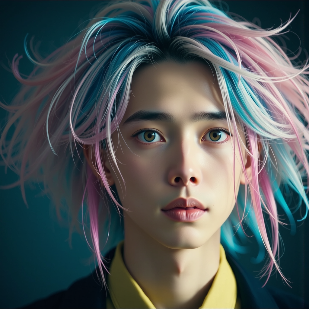 Aesthetic guy with wild