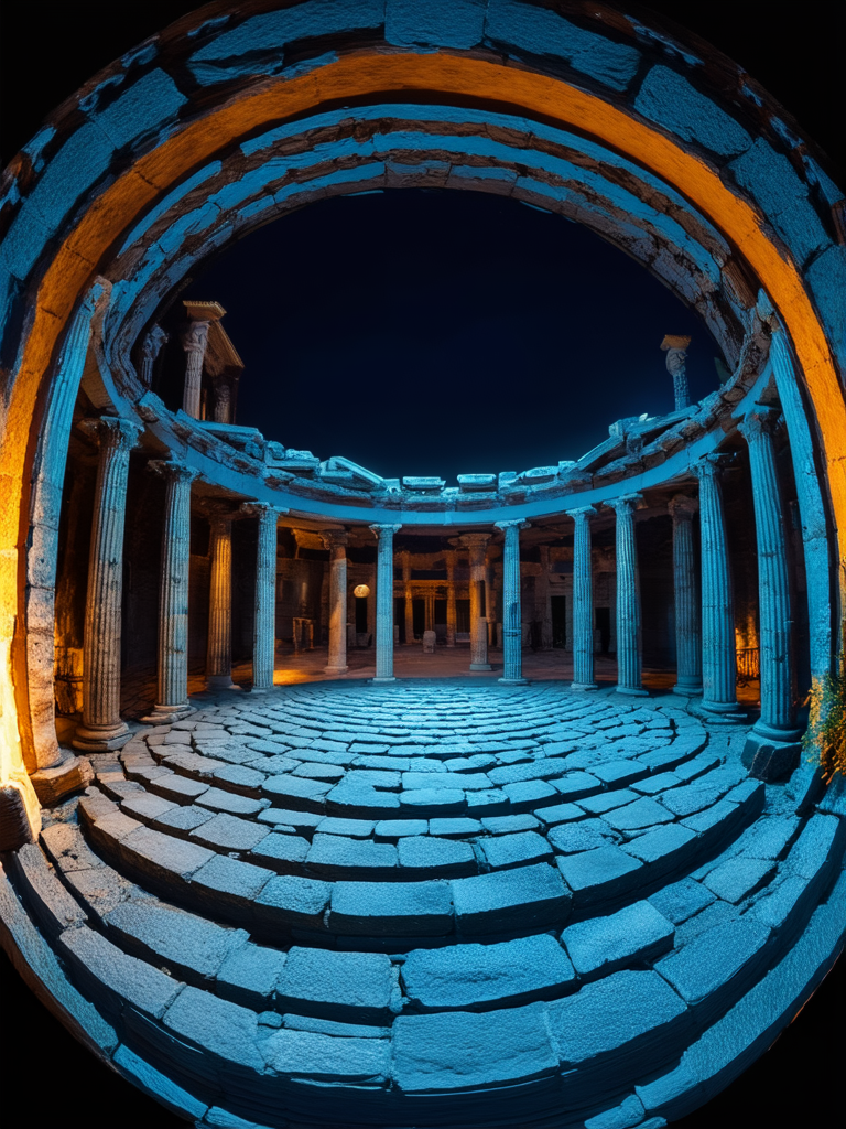 Ancient Greek market under