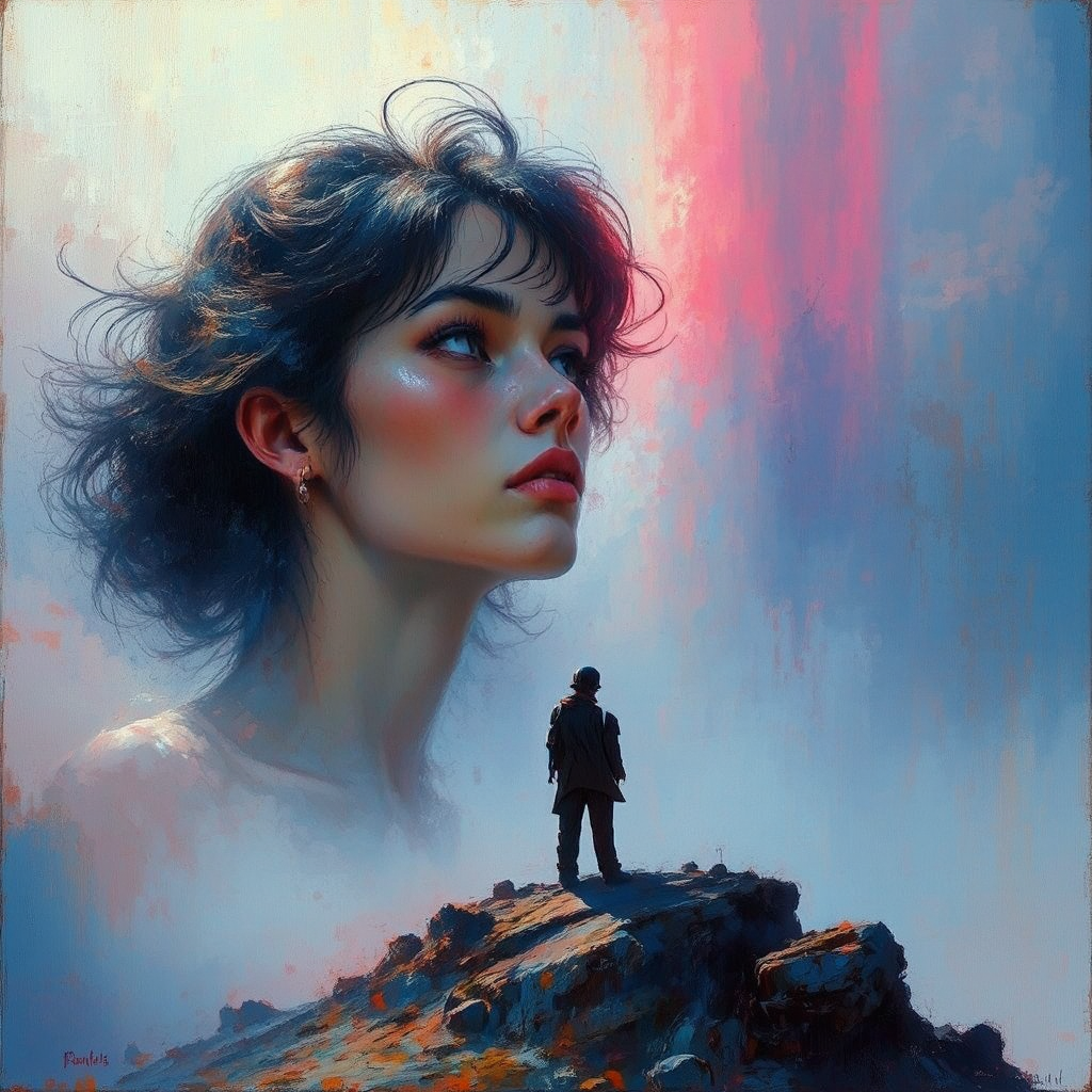 A man standing in