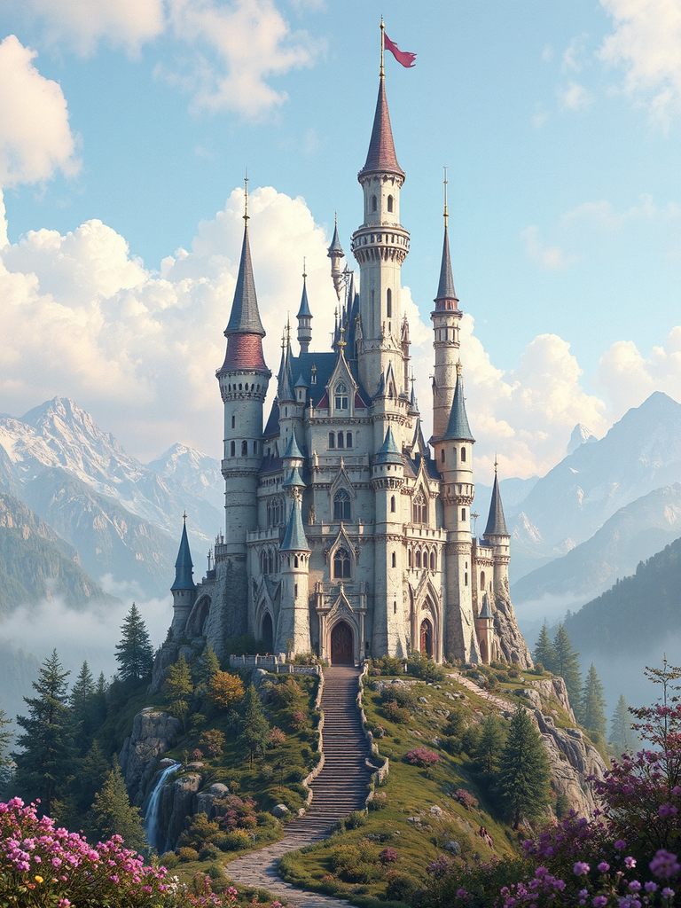 Castle in a dreamy