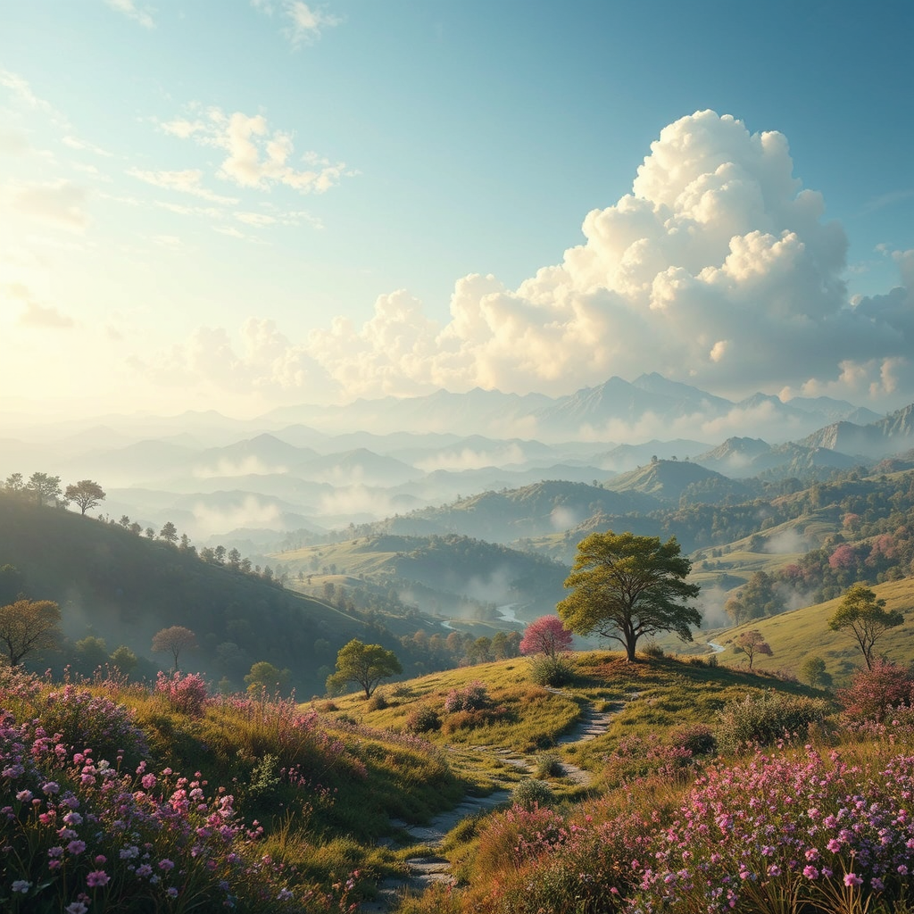 Render of a serene