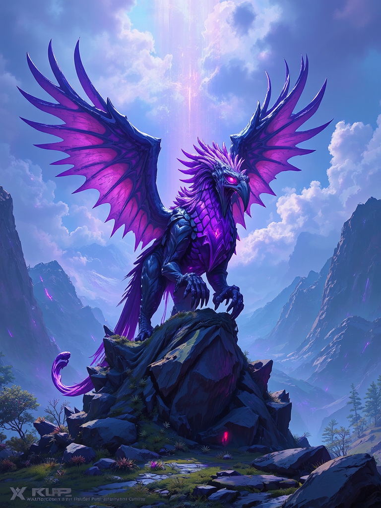 Epic purple hawkstrider mount.