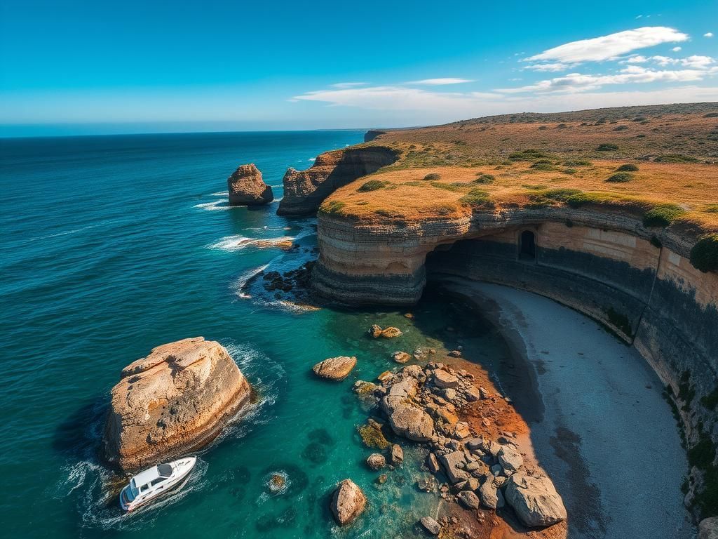 Breathtaking Coastline from Above