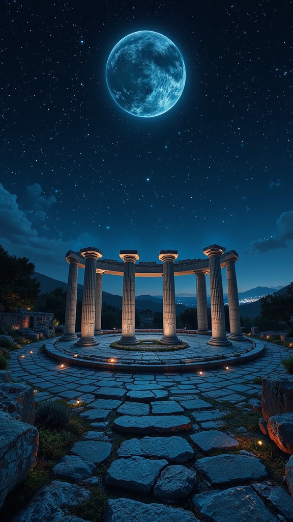 Ancient Greek market under