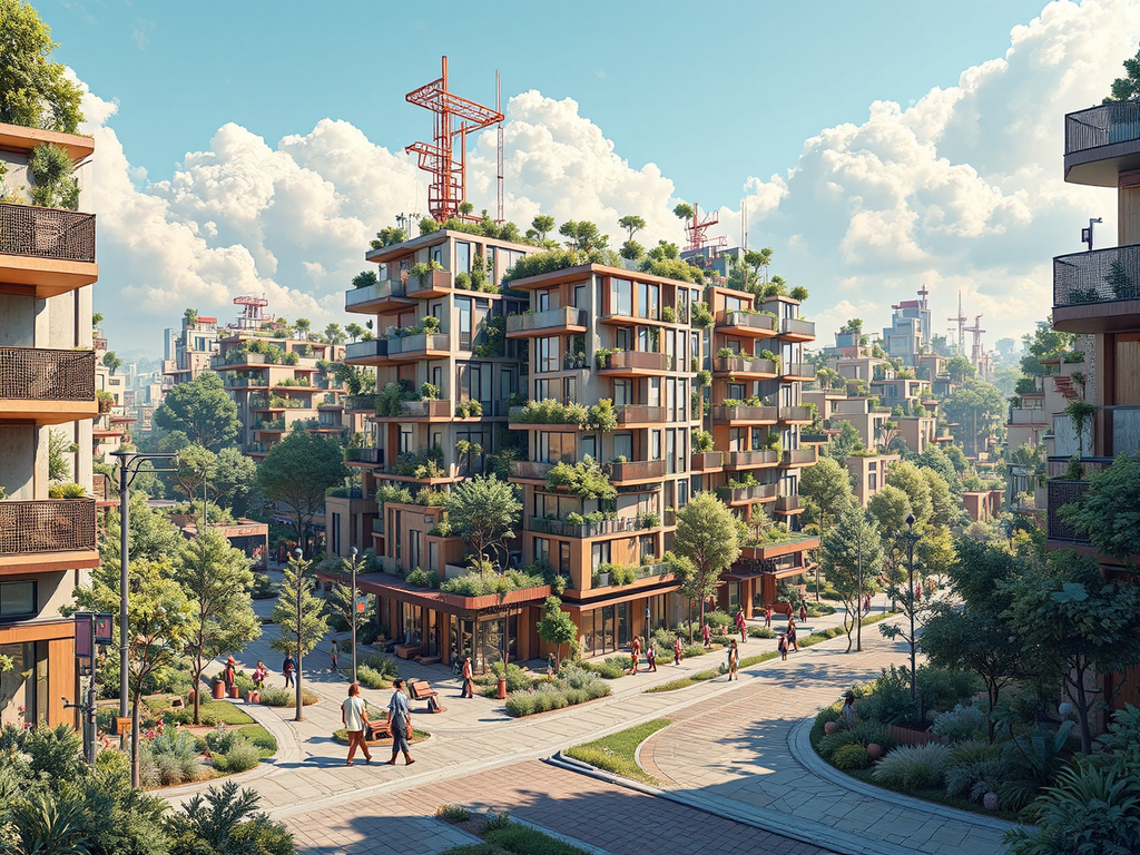 Sustainable, walkable, eco-friendly urban