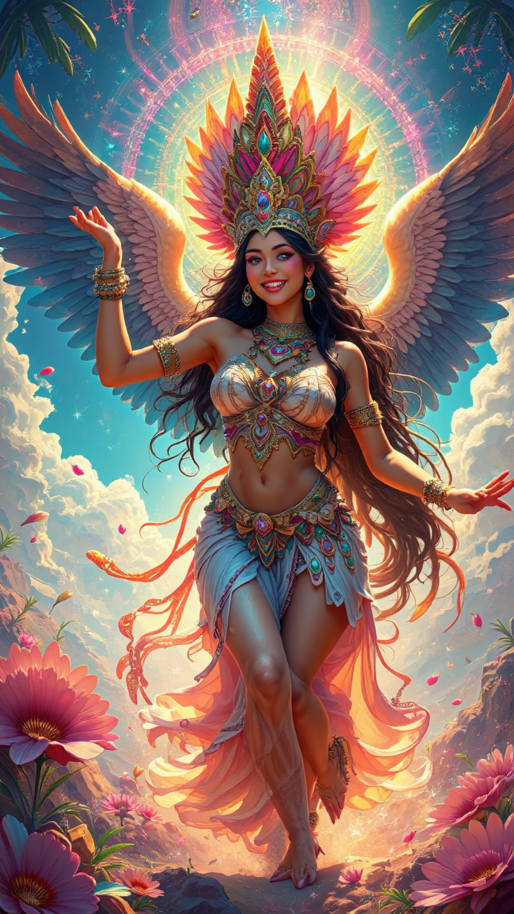 A woman dancing in