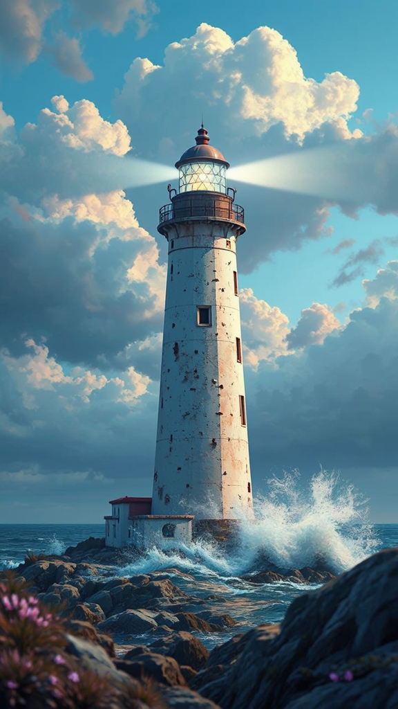 A beautiful lighthouse on