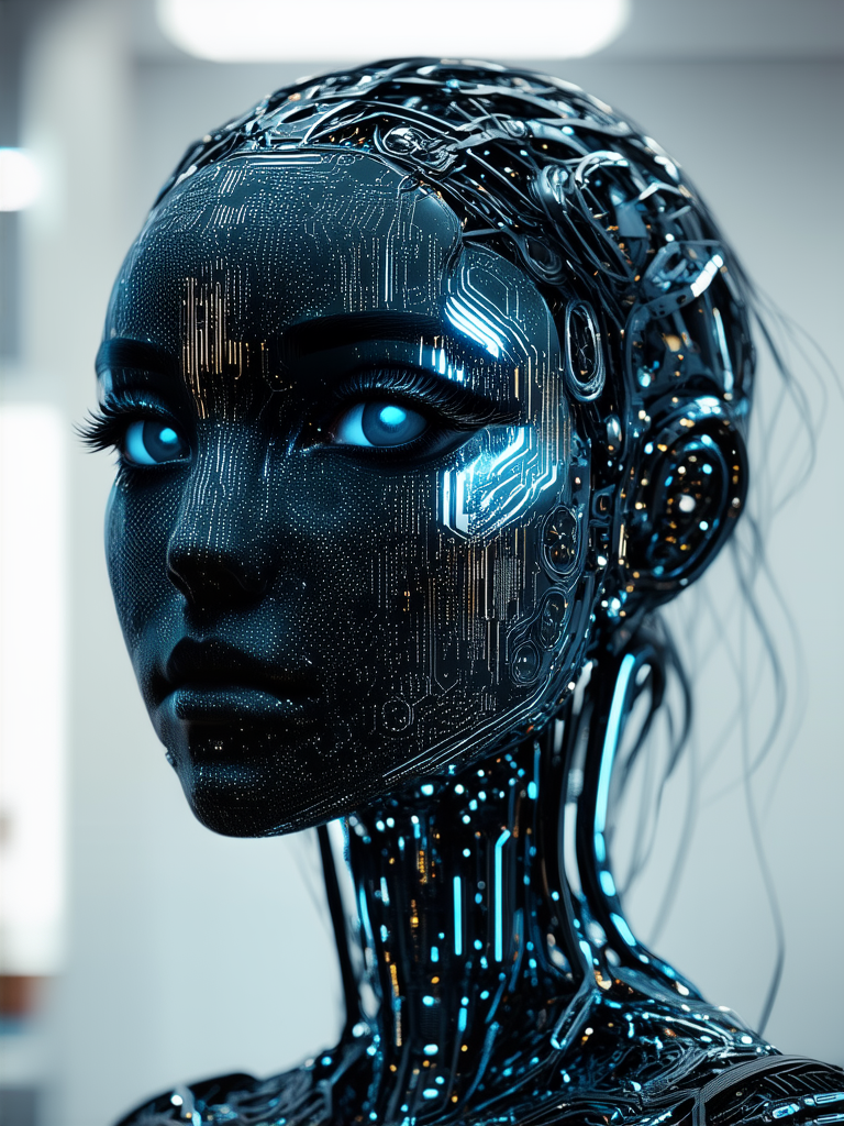 Female robot made from
