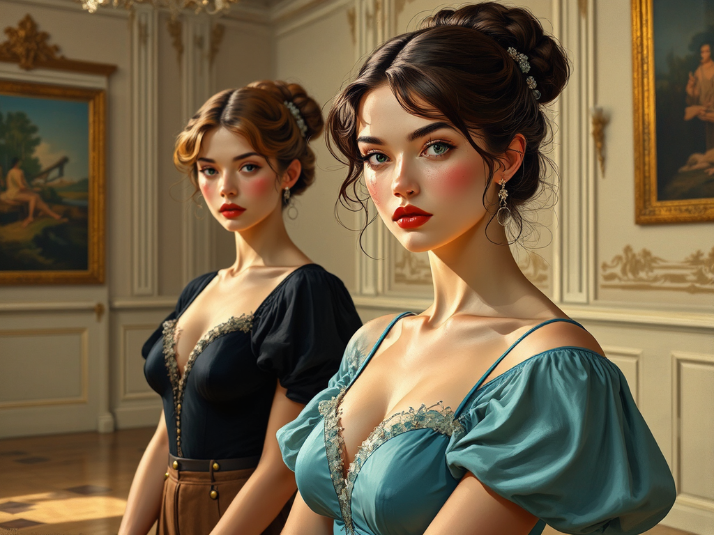 Two women in ballet