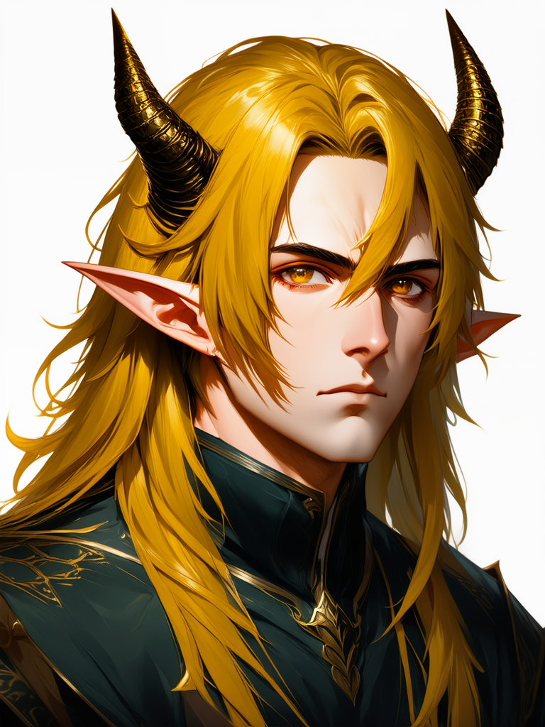 Male elf with golden