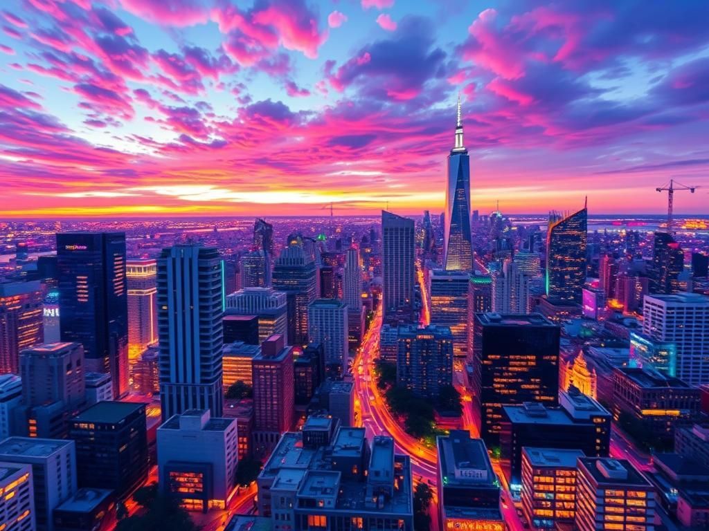 Vibrant Cityscape in Perfect