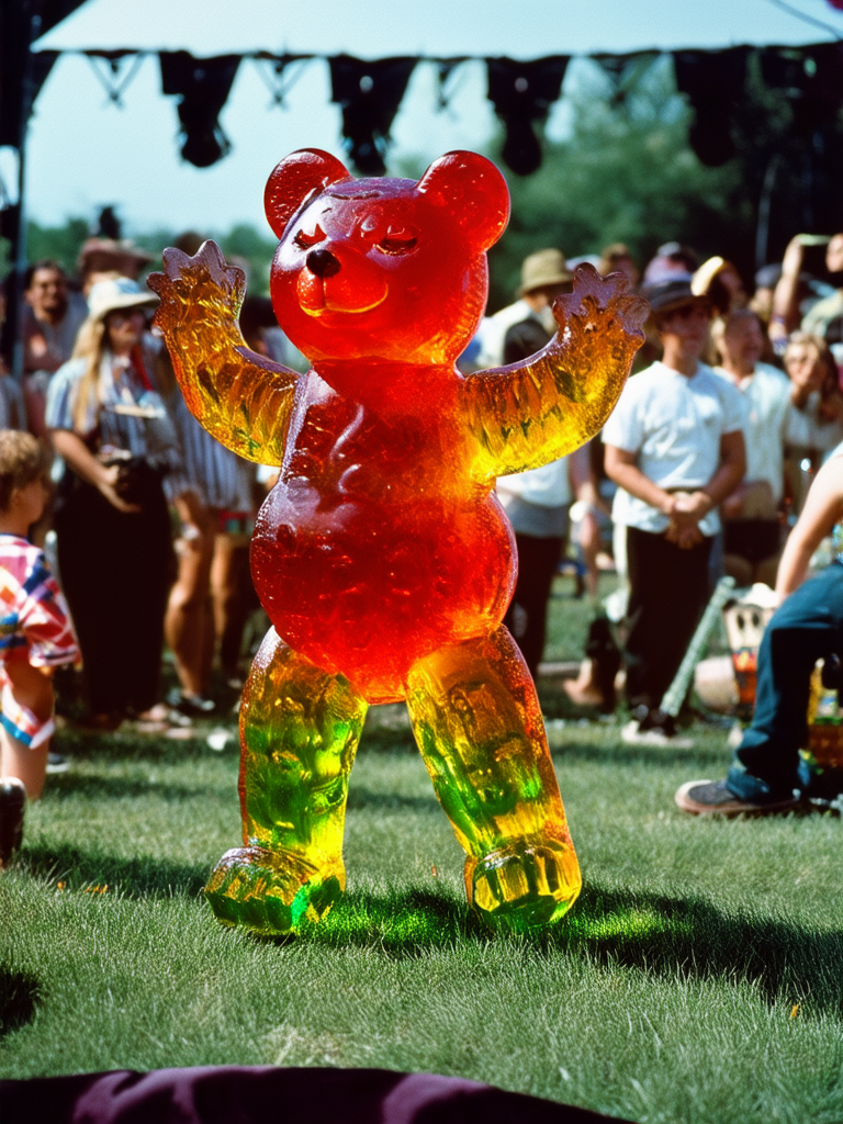 Gummy bear at Woodstock