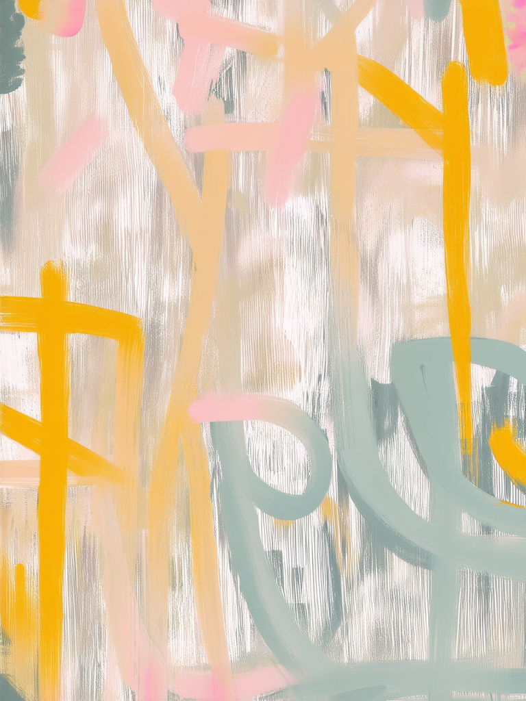Flat pastel colored graffiti
