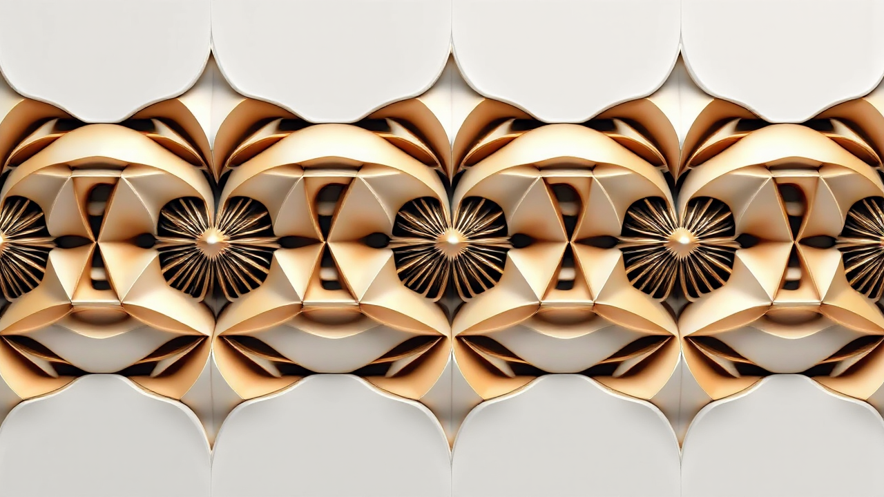 Geometric 3D design pattern