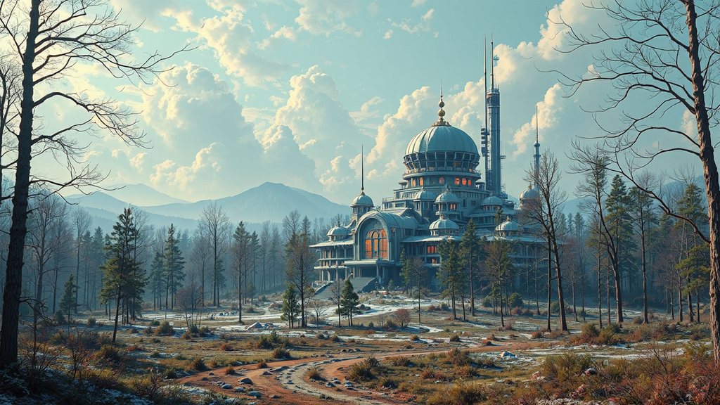 A beautiful, hyper-detailed cityscape.