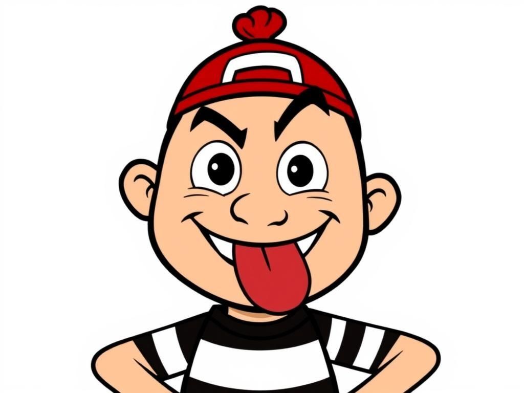 Laughing at a funny