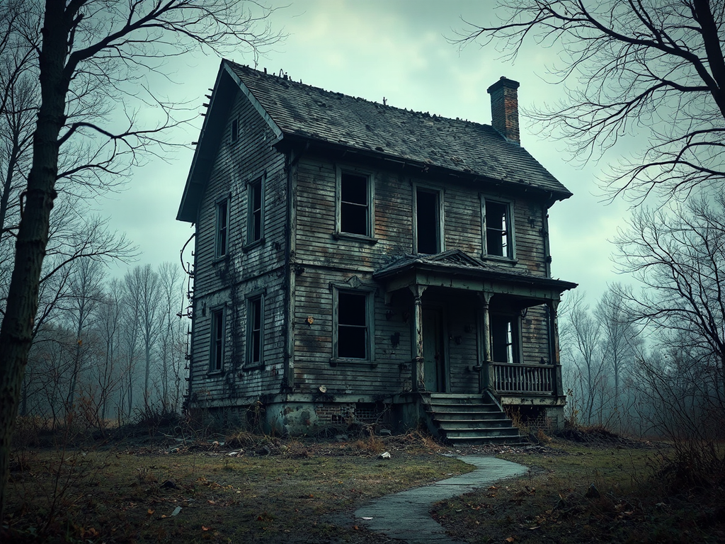 Burnt out abandoned 1960s