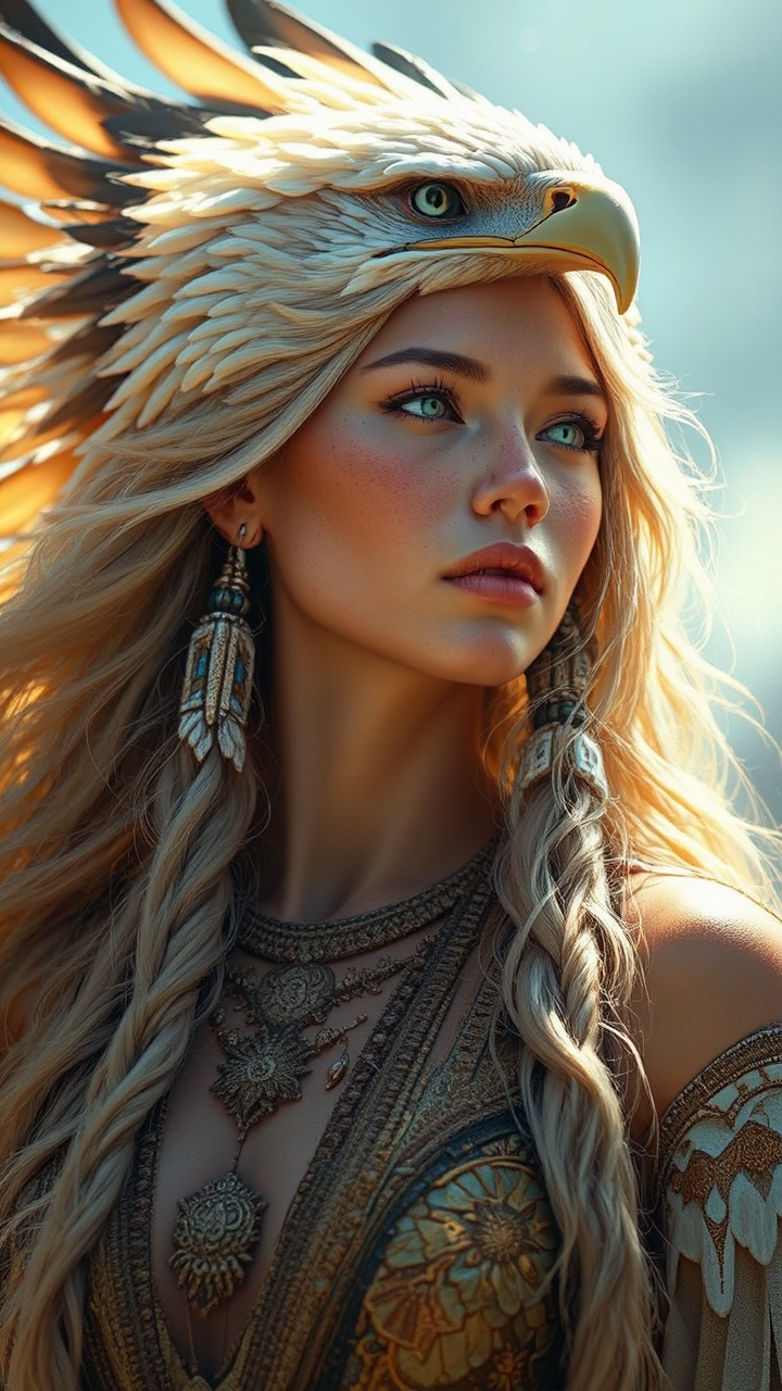 Dancing eagle woman in
