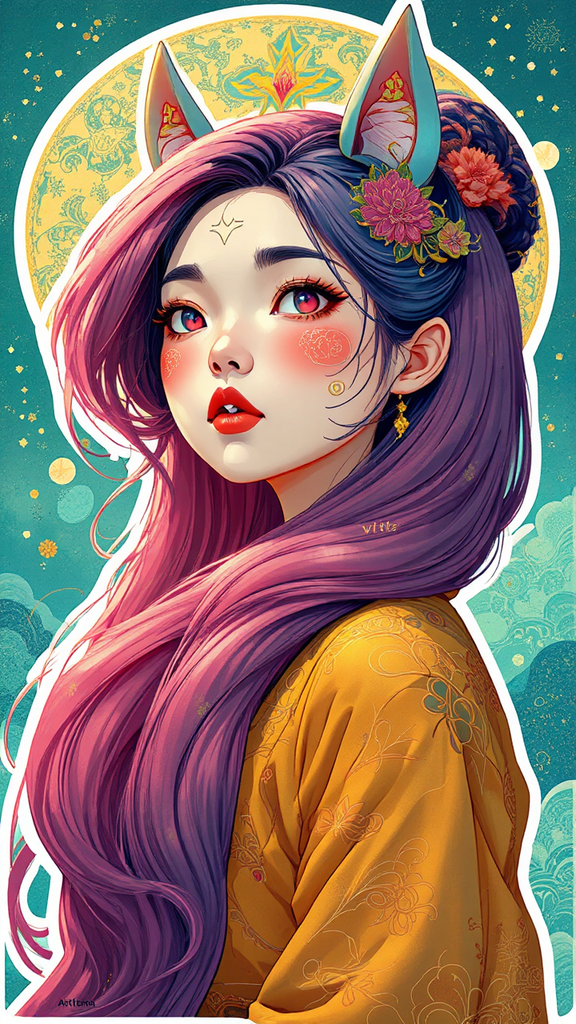 Victorian style lady with